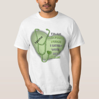 Luftwaffe des grünen Herzens T-Shirt