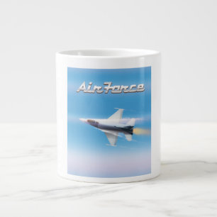 Luftwaffe-Jet-Poster Jumbo-Tasse