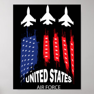 Luftwaffe US-Veteranen 4. Juli Poster