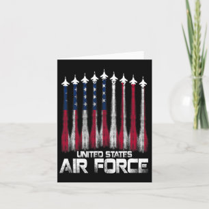 Luftwaffe US Veteranen Amerikanische Flagge 4. Jul Karte