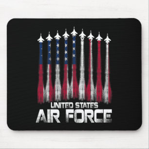 Luftwaffe US Veteranen Amerikanische Flagge 4. Jul Mousepad
