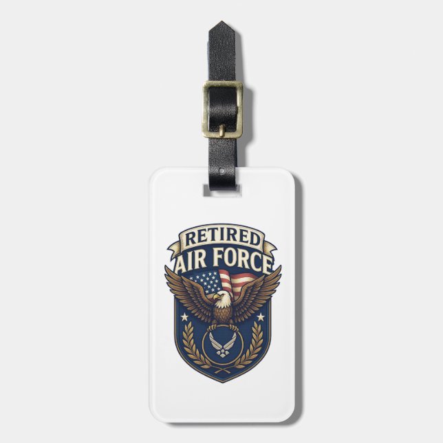 Luftwaffe (USAF) Gepäckanhänger (Vorderseite vertikal)