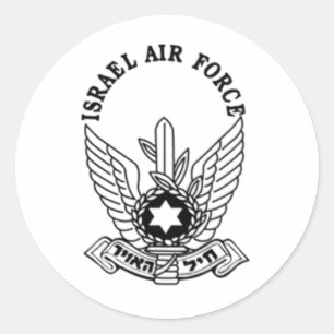 Luftwaffen-Emblem Israels israelischer Armee-ZAHAL Runder Aufkleber