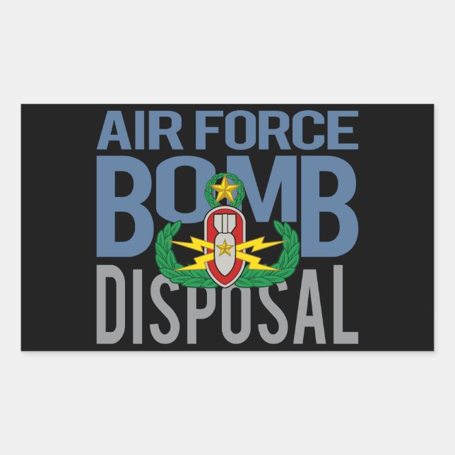 Luftwaffenmeister EOD Rechteckiger Aufkleber (Vorderseite)