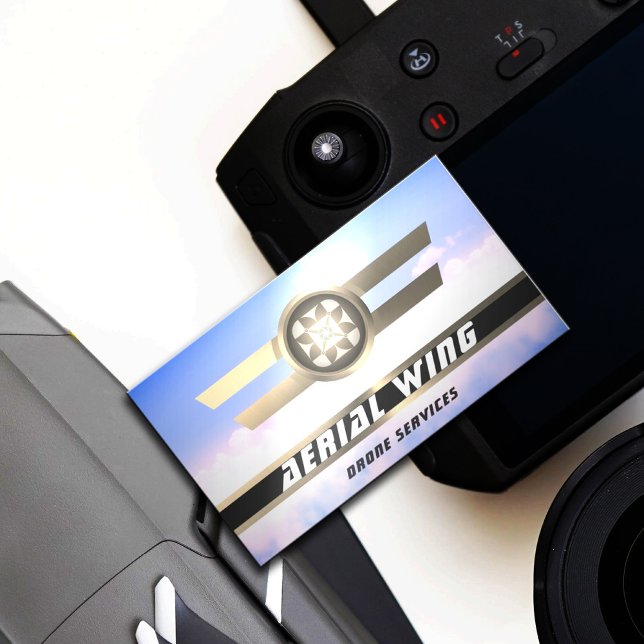 Luftwaffenroundus Gold Metall und Himmel Visitenkarte (Von Creator hochgeladen)