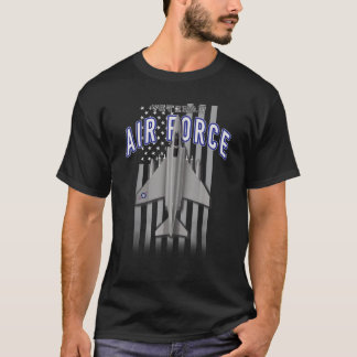Luftwaffenveteran F 4 Phantom und Flag T Shirt