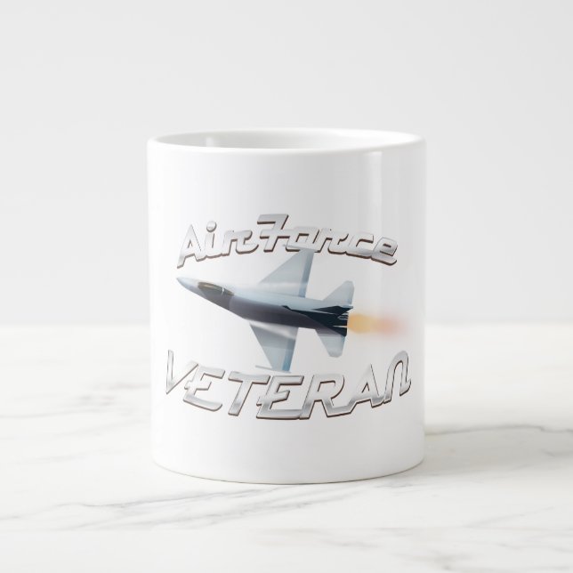 Luftwaffenveteran Jumbo-Tasse (Vorderseite)