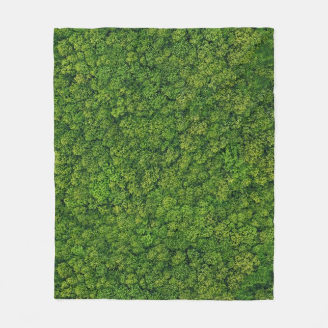 Luftwaldansicht, oberste Ansicht, kopierender Raum Fleecedecke (Vorderseite)