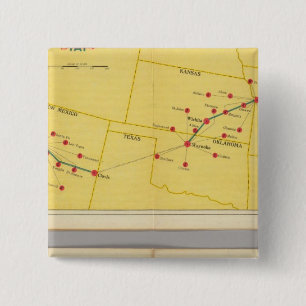 Luftweg von Los Angeles nach Columbus Button
