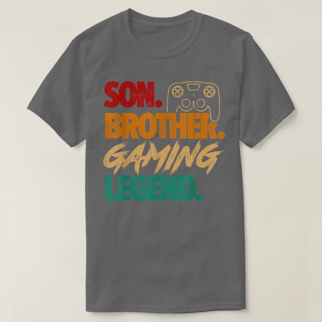 Lüg seinen Brother Gaming Legend Video Game Player T-Shirt (Design vorne)