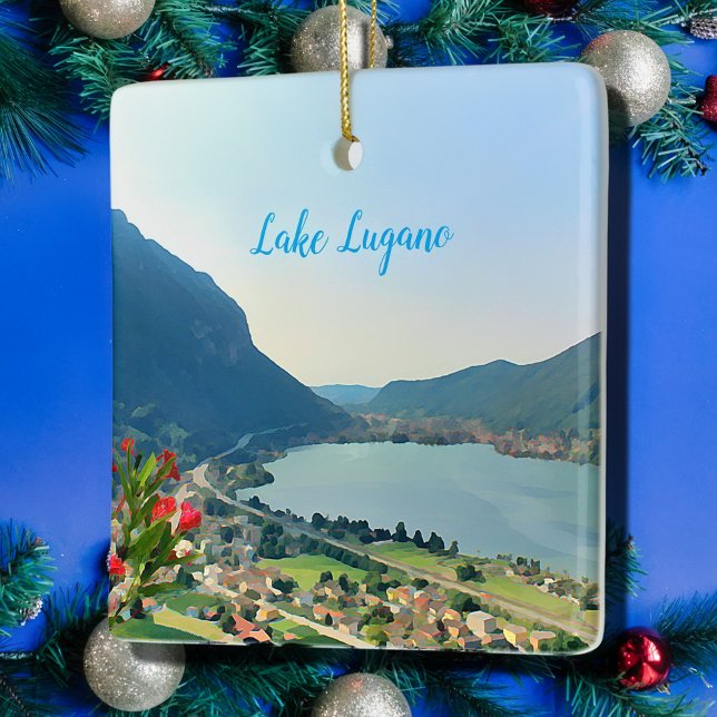 Luganersee - Bild Keramikornament (Von Creator hochgeladen)