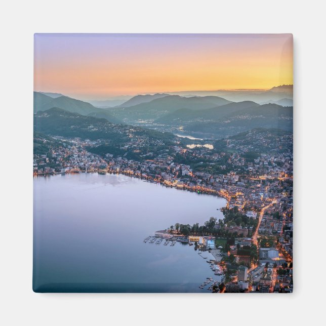 Lugano Schweiz Magnet (Vorne)