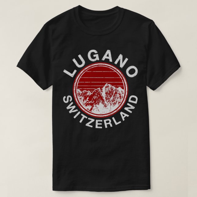 Lugano Schweiz Ristorante da Valentino T-Shirt (Design vorne)
