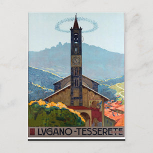 Lugano Tesserete, Dorfkirche, Schweiz Postkarte