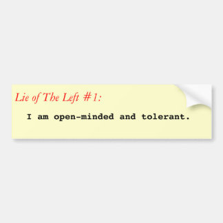 Lüge des links Autoaufklebers #1 Autoaufkleber