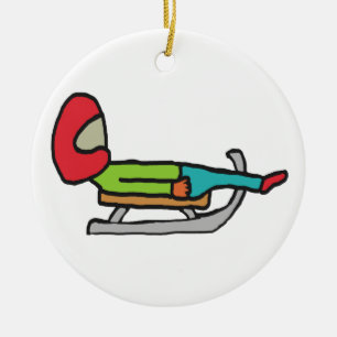 Luge Keramik Ornament