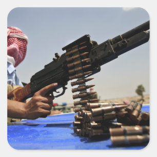 Lüge mit 762 Millimeter-Runden auf dem LKW Quadratischer Aufkleber