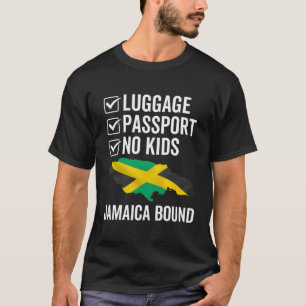 Luge Passport Jamaica Bound Jamaican Travel Vacati T-Shirt
