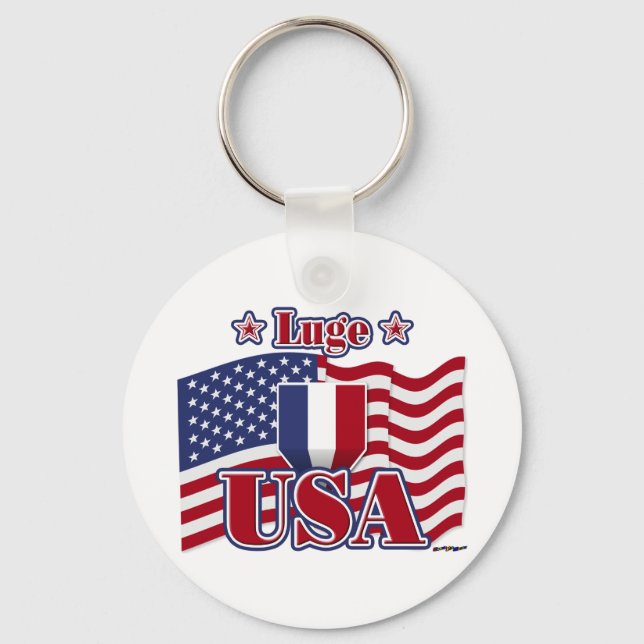 Luge USA Schlüsselanhänger (Vorderseite)