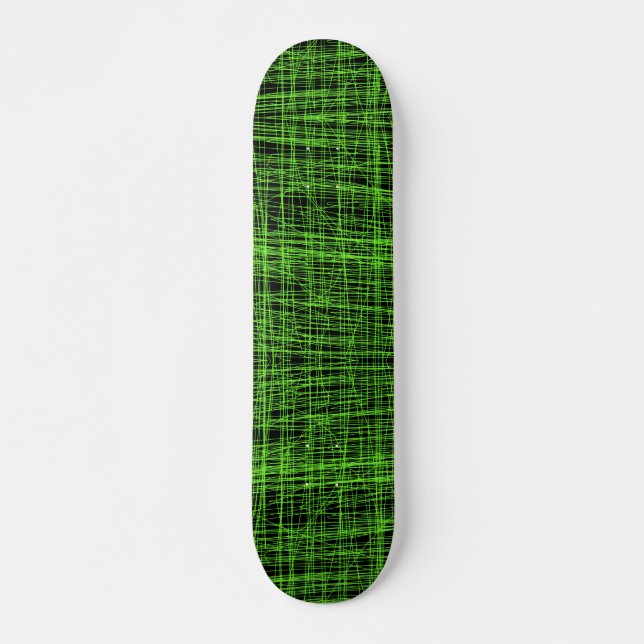 Lügen-Detektor-abstraktes Digital-Fraktal Skateboard (Vorne)