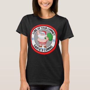 Lügen Sie Ihren Chimney Santa's kommende lustige R T-Shirt