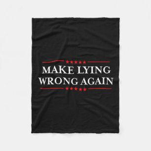 Lügen wieder falsches Shirt Geschenk Resist Rassis Fleecedecke