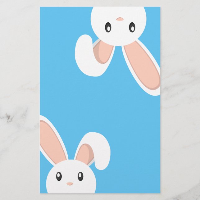 Lugender Osterhase Briefpapier (Vorderseite)