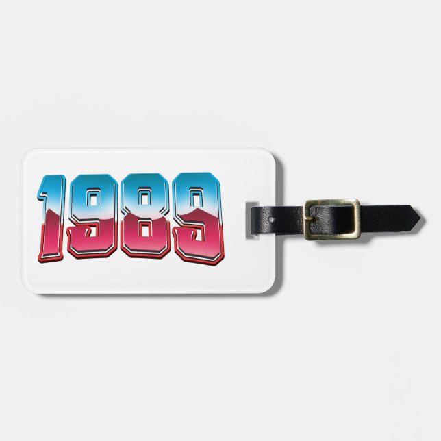 LUGGAGE TAG 1988 GEPÄCKANHÄNGER (Vorderseite horizontal)