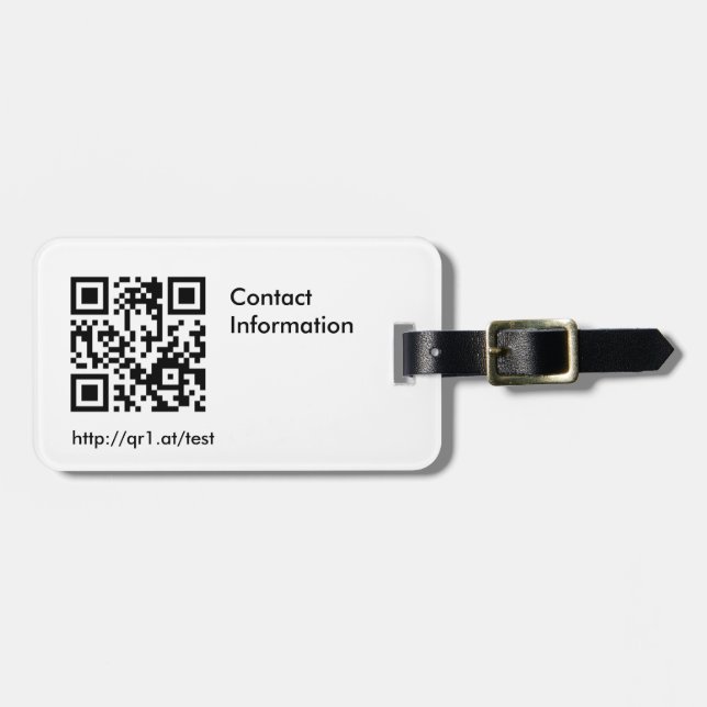 Luggage Tag Gepäckanhänger (Vorderseite horizontal)