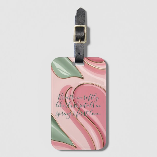 Luggage tag in stylish graphic gepäckanhänger (Vorderseite Vertikal)