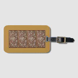 Luggage Tag with Unique Gold Design Gepäckanhänger