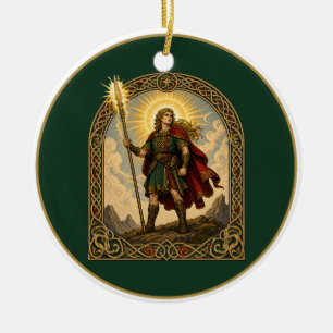 Lugh mit dem langen Arm Keramik Ornament