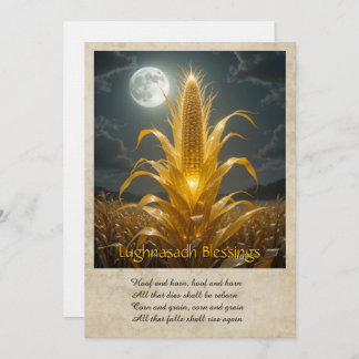 Lughnasadh Lammas Greeting Card Dankeskarte