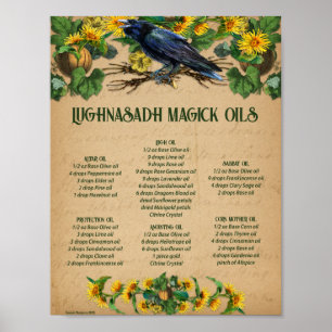 LUGHNASADH MAGICK ÖLE Rezepte Poster