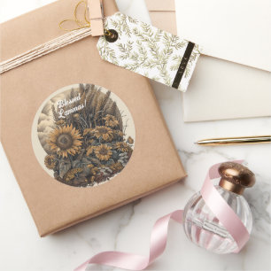 Lughnasadh Party Collection - Vintag Nordica Runder Aufkleber