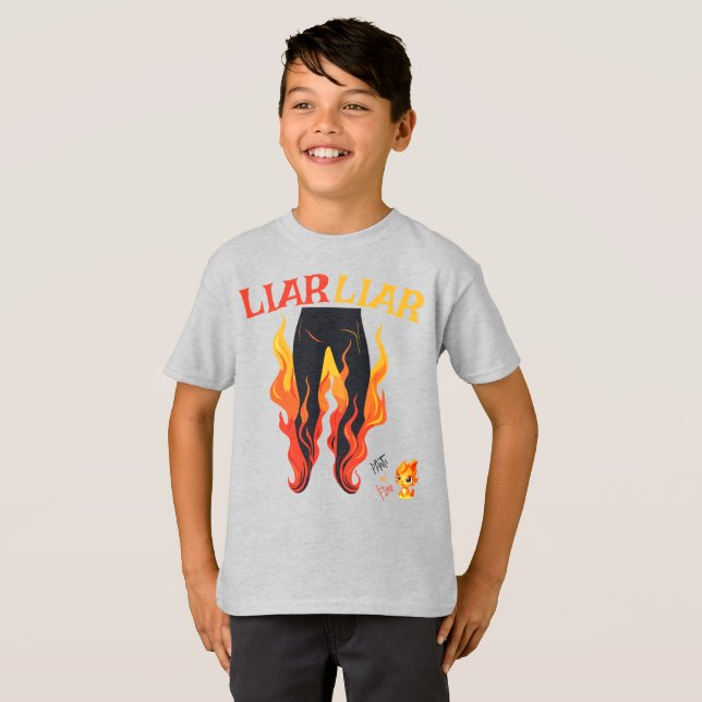 Lügner, Lügner, Pant's on Fire T-Shirt (Vorne ganz)