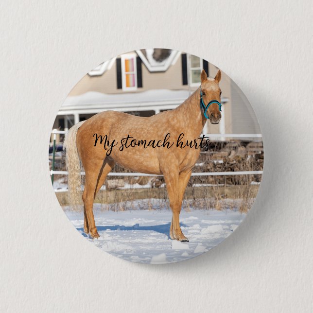 Lugos "Mein Bauch tut weh"-Taste Button (Vorderseite)