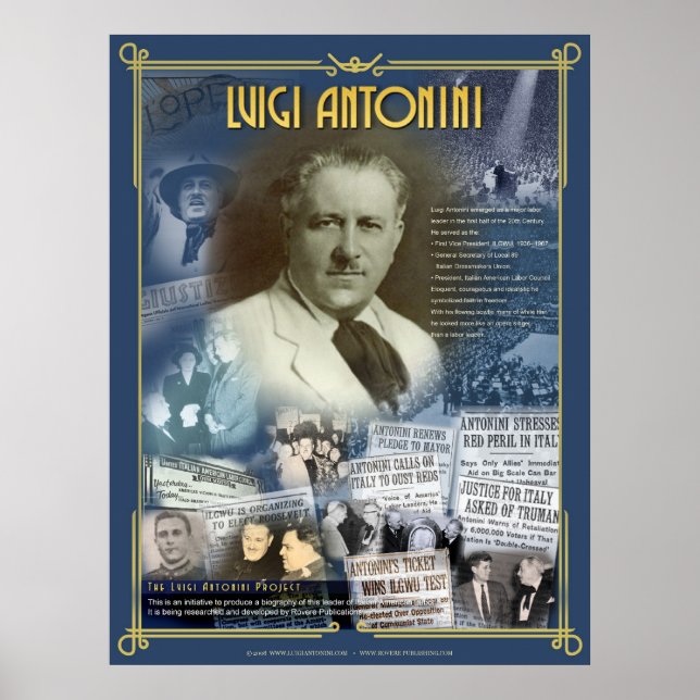 Luigi Antonini Poster (Vorne)