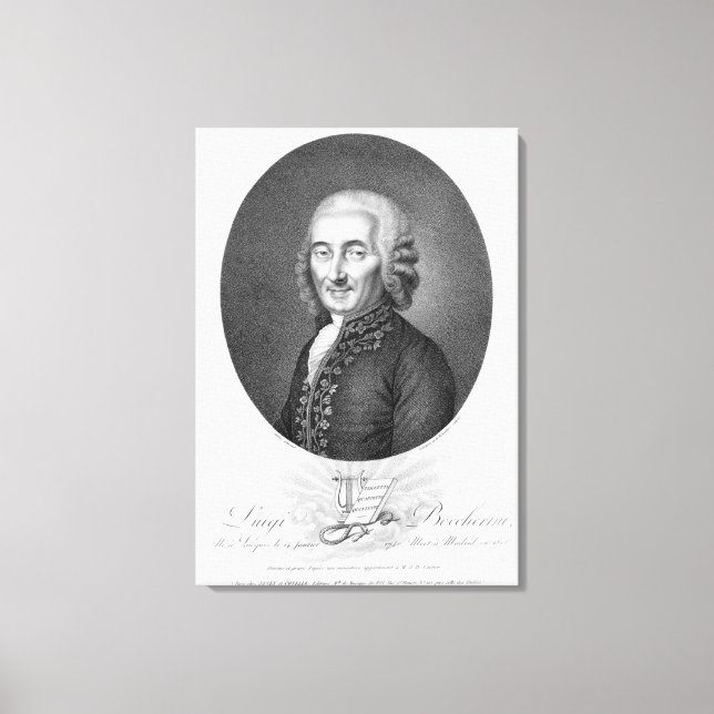 Luigi Boccherini Leinwanddruck (Vorderseite)