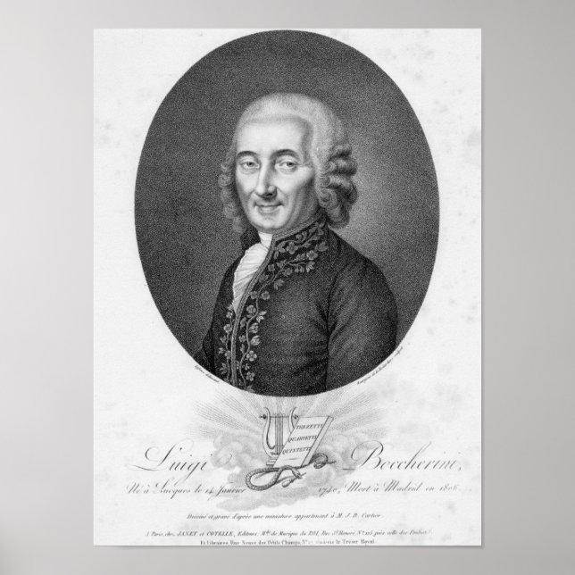 Luigi Boccherini Poster (Vorne)