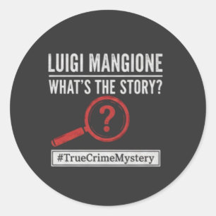 Luigi Mangione - Was ist los? Mystery Sticker