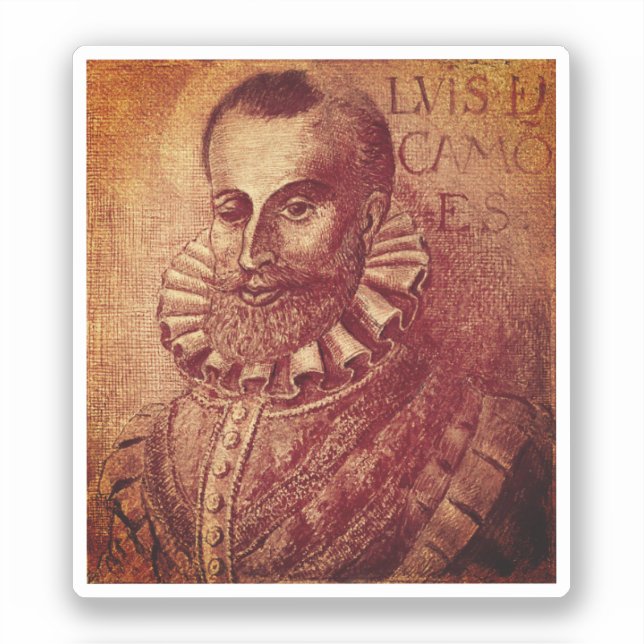 Luís de Camões Aufkleber (Vorderseite)