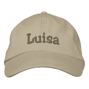 Luisa Name bestickt Baseball Cap Khaki Bestickte Kappe