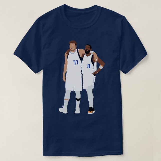 Luka Doncic Kyrie Irving UNSTOPPABLE Duo Dallas Ma T-Shirt (Design vorne)