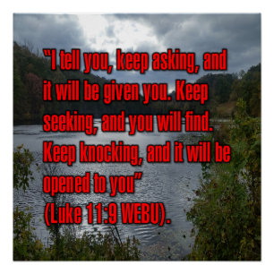 Lukas 11:9 WEBU Poster