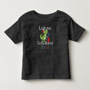 Lukas 2022 T-Rex Einschulung Erste Stufe 2022 Kleinkind T-shirt