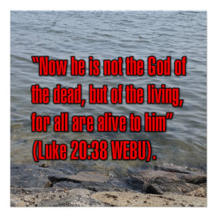Lukas 20:38 WEBU Poster