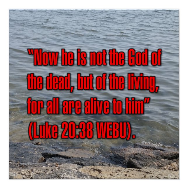 Lukas 20:38 WEBU Poster (Vorderseite)