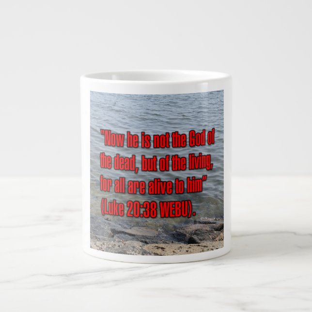 Lukas 20:38 WEBU Tasse (Vorderseite)