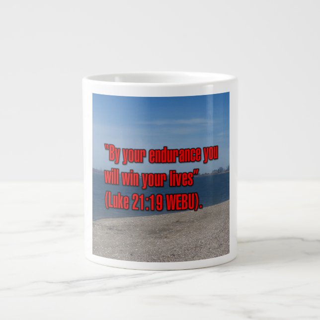 Lukas 21:19 WEBU Tasse (Vorderseite)